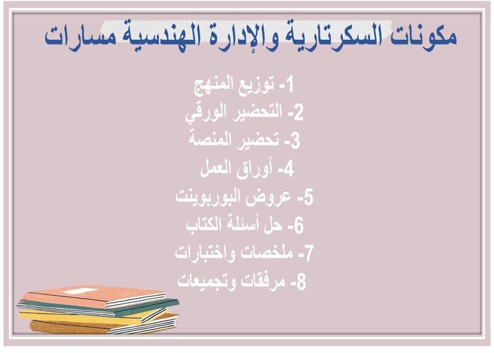 تحضير منصة مدرستي السكرتارية والإدارة الهندسية مسارات