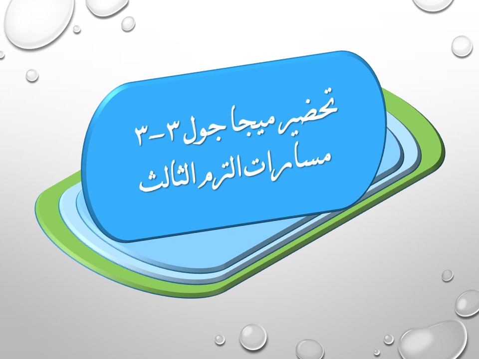 مفردات الدرس ميجا جول 3-3 مسارات الترم الثالث