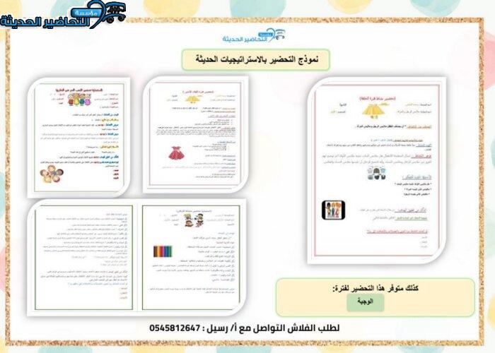 تحضير حلقة ملابس المهن بالطريقة الإستقصائية وحدة الملبس رياض أطفال