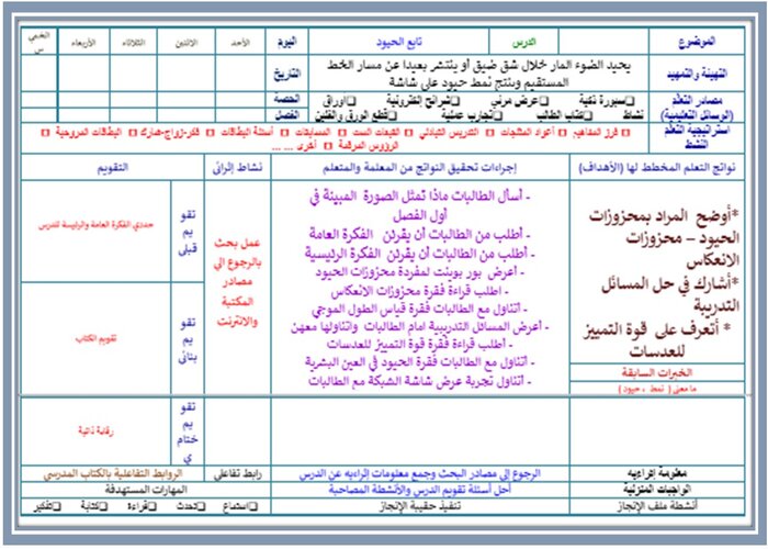 توزيع المنهج الفيزياء 3 مسارات 