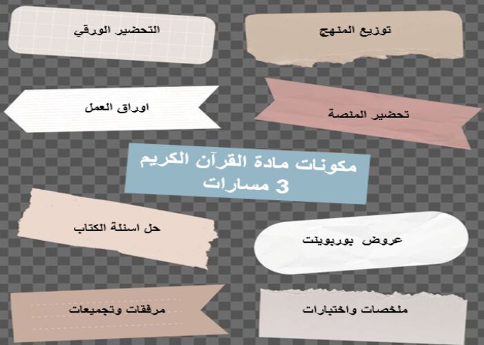 حل أسئلة القرآن الكريم 3 مسارات