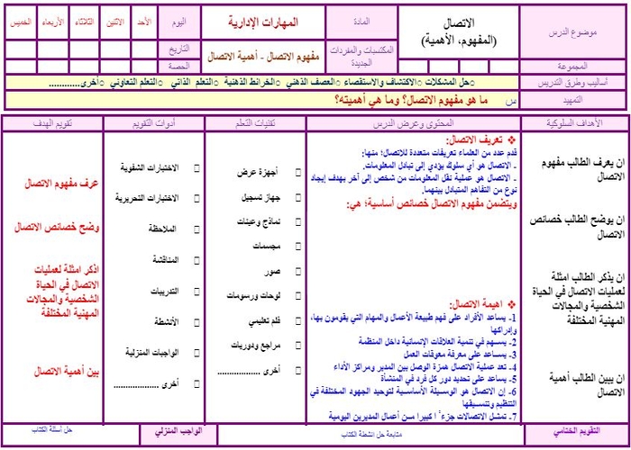 حل أسئلة المهارات الادارية مسارات