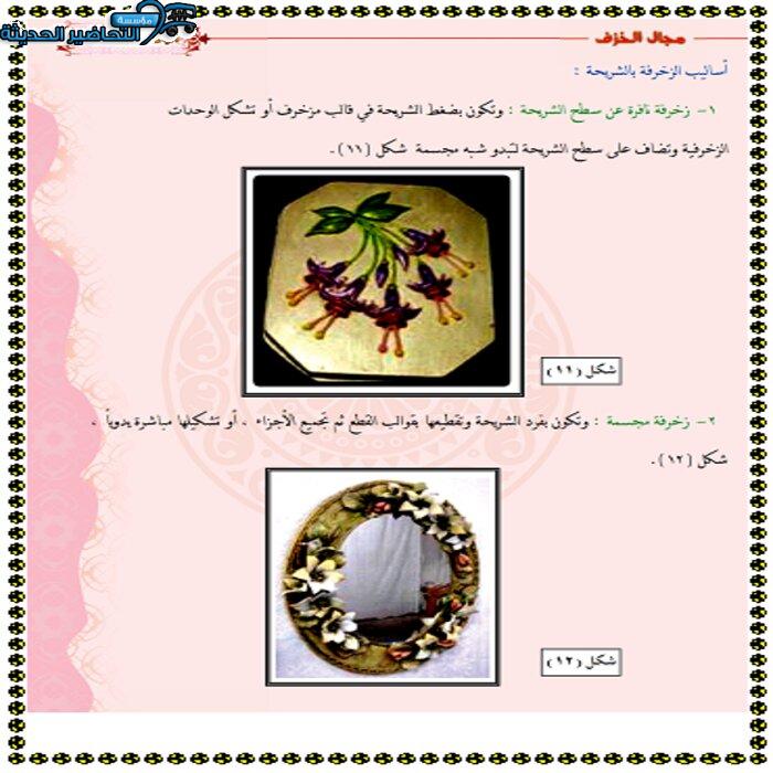 أساليب الزخرفة بالشريحة ؟ مادة التربية الفنية خامس ابتدائي حل أسئلة درس أساليب الزخرفة بالشريحة تربية فنية خامس ابتدائي
