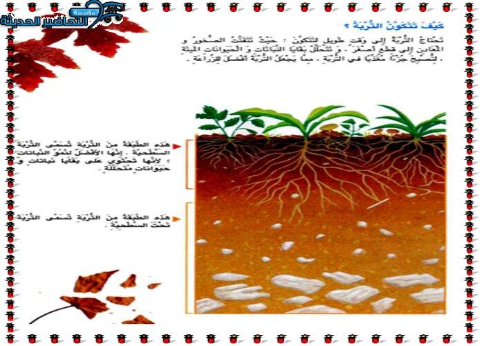حل أسئلة درس التربة لمادة العلوم الصف الثاني الابتدائي.