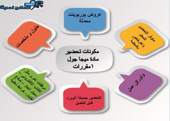 حل أسئلة مادة ميجا جول 1 MEGA GOAL مقررات