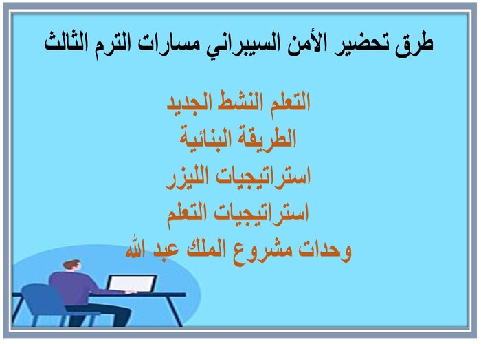 حل اسئلة الأمن السيبراني مسارات الترم الثالث 