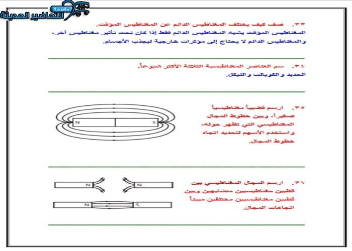  حل اسئلة النواة فيزياء 4 مقررات 