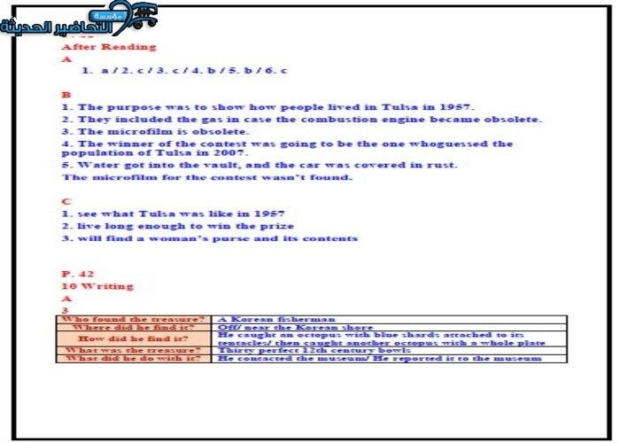 حل اسئلة درس Unit 3 Lesson 5 مادة Mega Goal 1 مقررات 