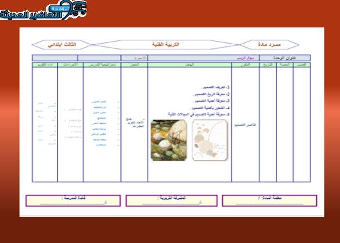 حل اسئلة درس عناصر التصميم تربية فنية ثالث ابتدائي