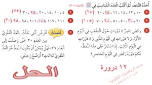 دليل الطالب درس الجبر الأنماط العددية الرياضيات الصف الثالث الابتدائي الفصل الدراسي الاول 1438 /1439 هـ