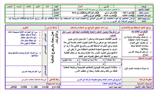 توزيع الرياضيات 5 التعليم الثانوي نظام المقررات الفصل الثالث
