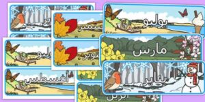 استمارة تحضير ركن الرياضيات وحدة شهور السنة رياض اطفال