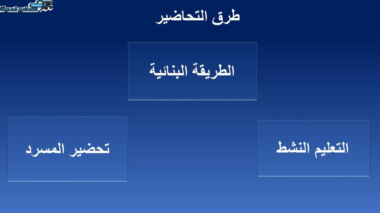 طرق تحاضير التعليم المستمر الفصل الأول مدرستي