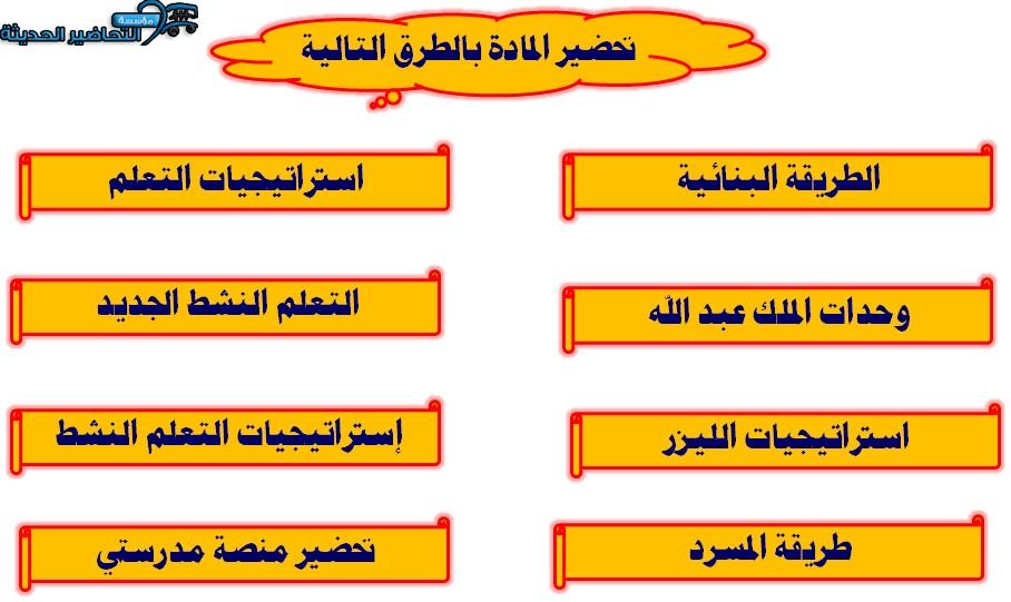 طرق تحاضير مادة علم الارض مسار العلوم الطبيعية مقررات الفصل الأول