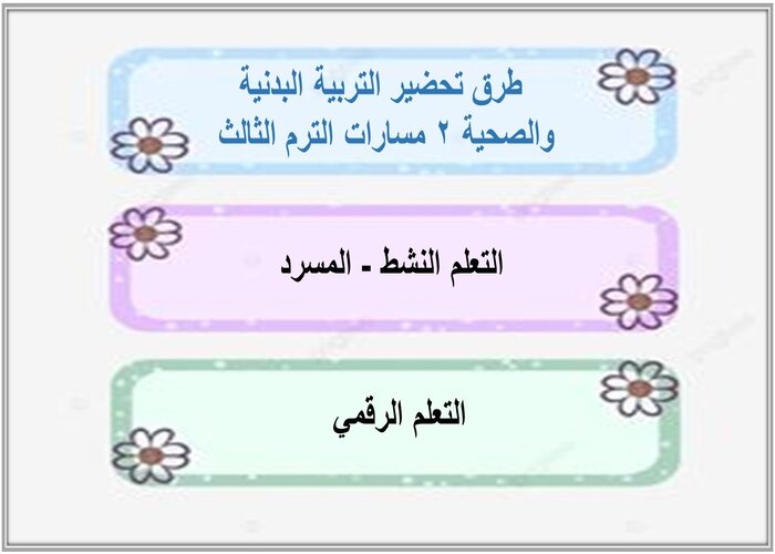 مهارات التفكير التربية البدنيه والصحية 2 مسارات الترم الثالث مهارات التفكير التربية البدنيه والصحية 2 مسارات الترم الثالث