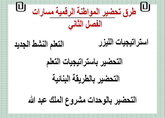 اختبار منصة مدرستي المواطنة الرقمية مسارات الفصل الثاني  