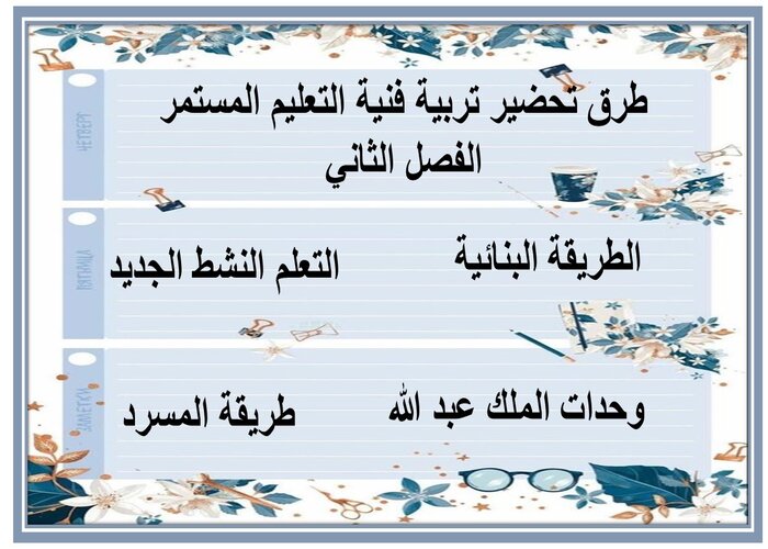 اختبار منصة مدرستى تربية فنية التعليم المستمر الفصل الثاني 