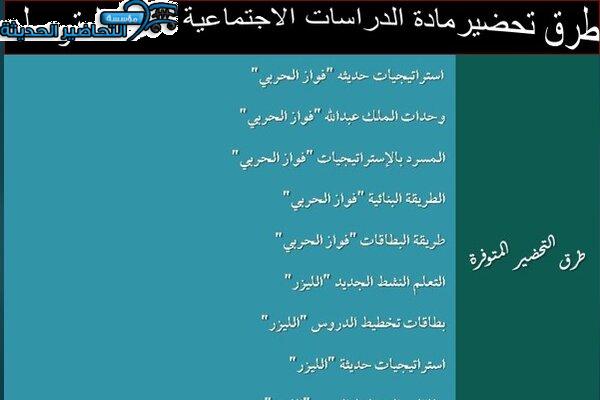 طرق تحضير درس مفهوم الحوار مادة الأجتماعيات الأول المتوسط