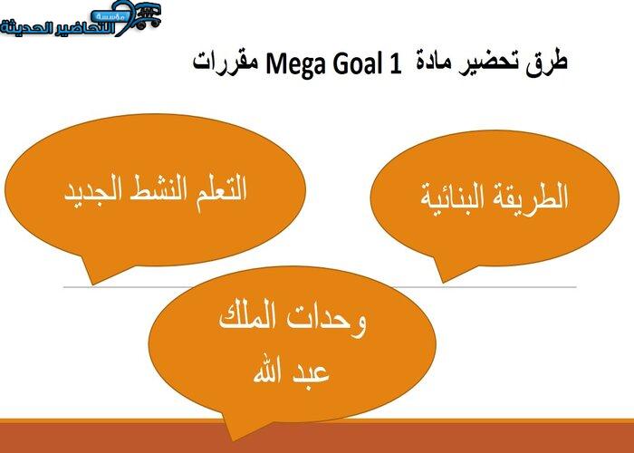 تحضير درس Unit 3 Lesson 5 مادة Mega Goal 1 مقررات