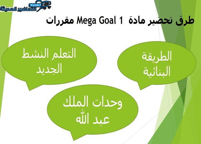 تحضير درس Unit 4 Lesson 2 مادة Mega Goal 1 مقررات  