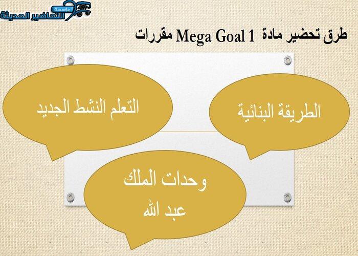 بوربوينت درس Unit 3 Lesson 13 مادة Mega Goal 1 مقررات