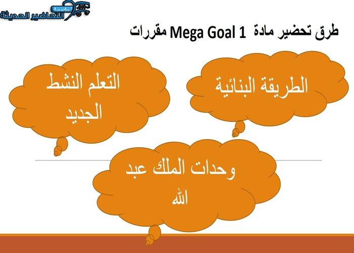 تحضير درس Unit 5 Lesson 6 مادة Mega Goal 1 مقررات 