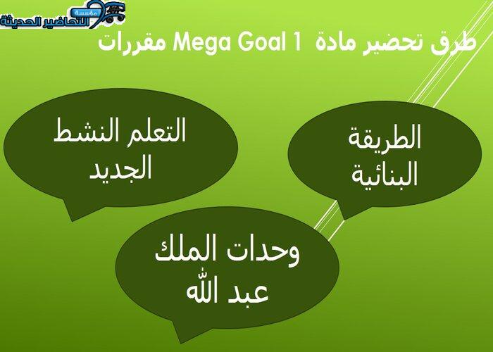 بوربوينت درس Unit 1 Lesson 12 مادة Mega Goal 1 مقررات
