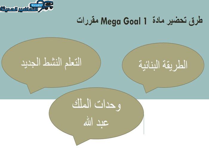ورق عمل درس Unit 3 Lesson 13 مادة Mega Goal 1 مقررات