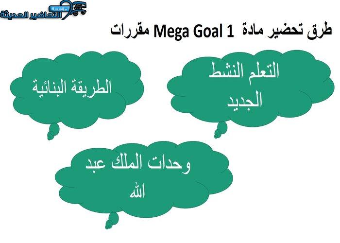 حل اسئلة درس Unit 2 Lesson 6 مادة Mega Goal 1 مقررات