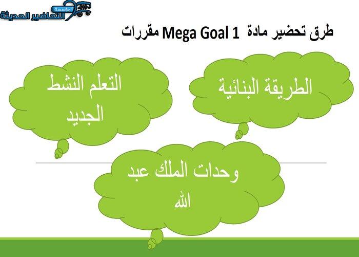 بوربوينت درس Unit 3 Lesson 13 مادة Mega Goal 1 مقررات