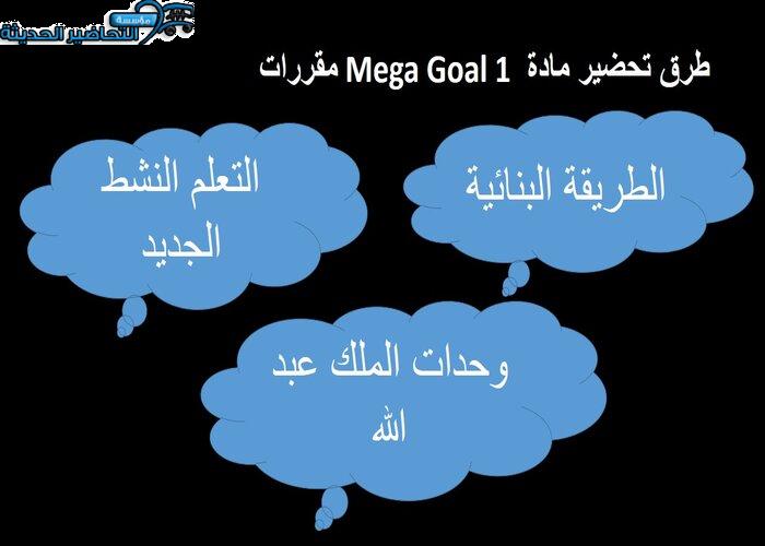 ورق عمل درس Unit 3 Lesson 13 مادة Mega Goal 1 مقررات 
