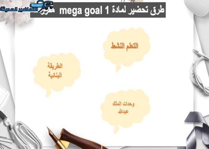 حل اسئلة درس Unit 3 Lesson 13 مادة Mega Goal 1 مقررات