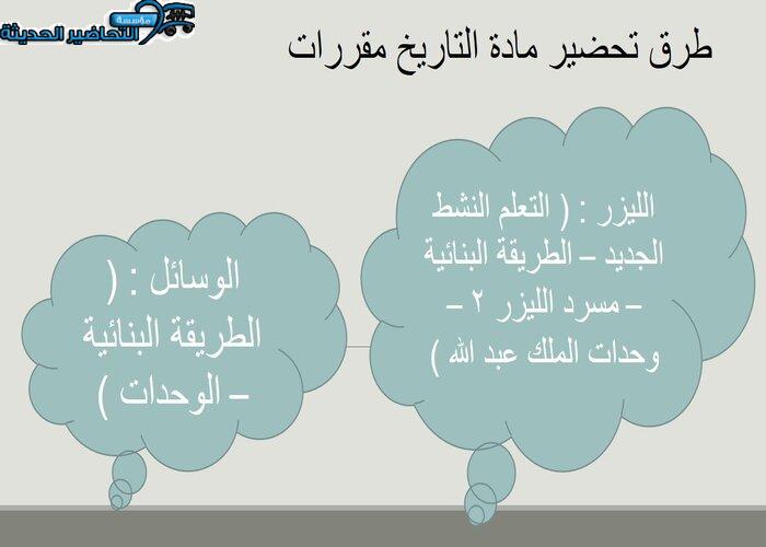 ورق عمل مادة التاريخ مقررات