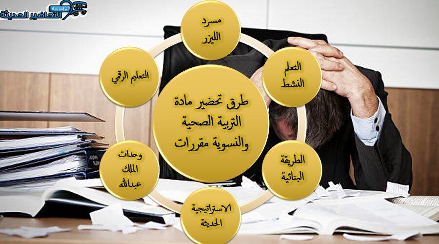 طرق تحضير مادة التربية الصحية والنسوية مقررات