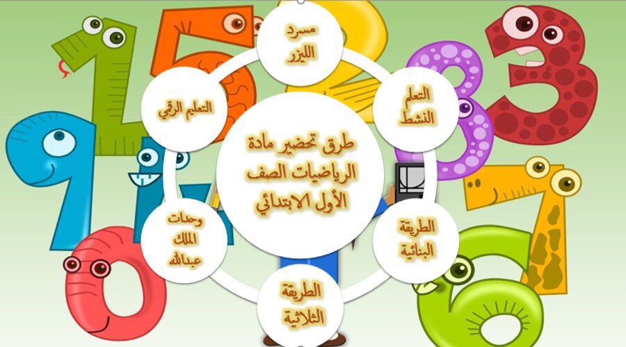 طرق تحضير مادة الرياضيات للصف الأول الابتدائى
