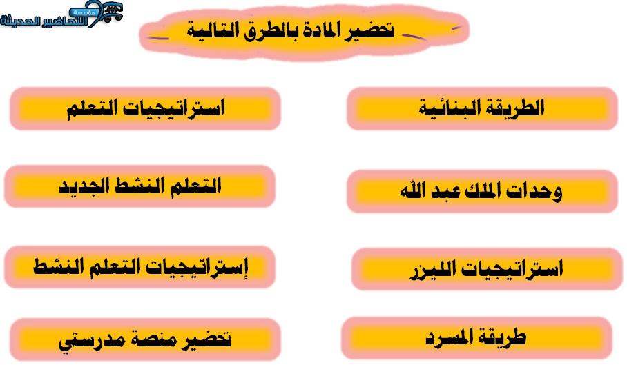 طرق تحضير مادة صناعة القرار مسارات الفصل الأول