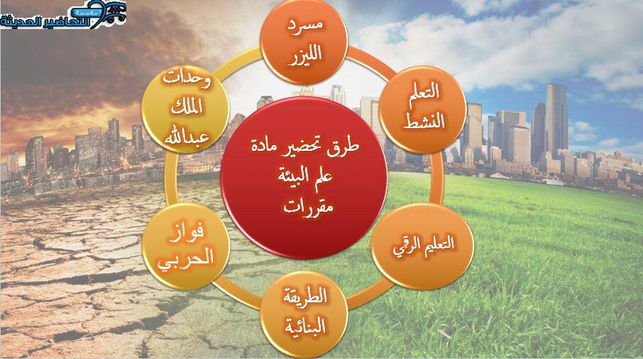طرق تحضير مادة علم البيئة مقررات