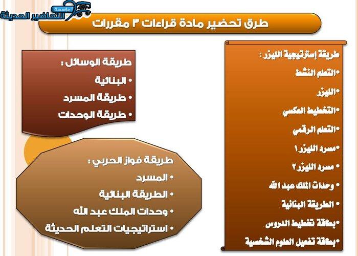 ورق عمل مادة القراءات 3 مقررات 