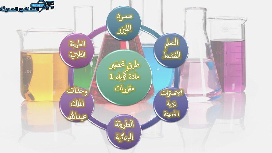 طرق تحضير مادة كيمياء 1 مقررات
