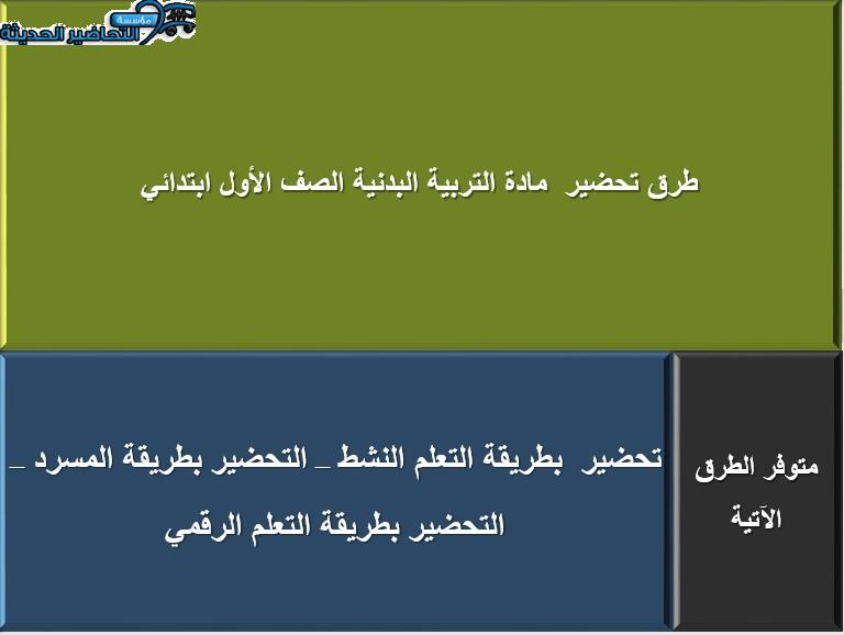 طرق درس المشي الصحيح التربية البدنية الصف الأول الابتدائي