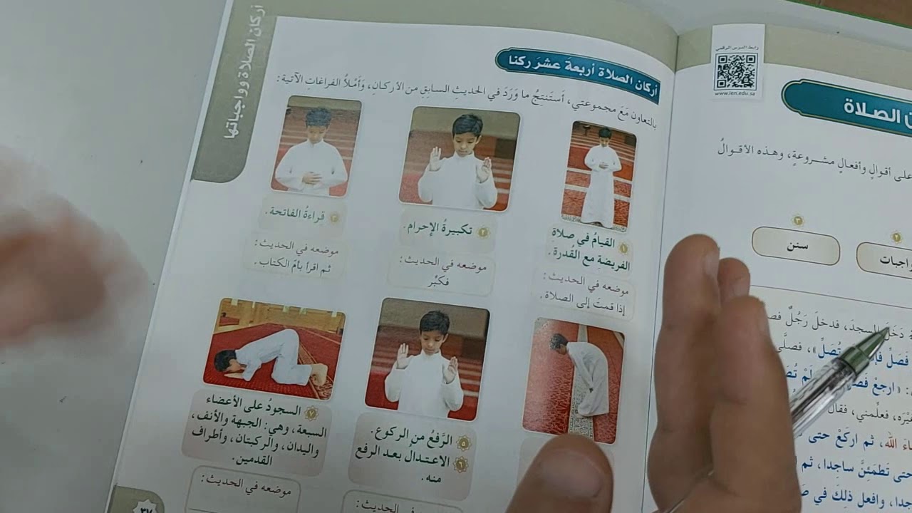عروض بوربوينت درس اركان الصلاة مادة الفقة والسلوك الصف الرابع الابتدائي