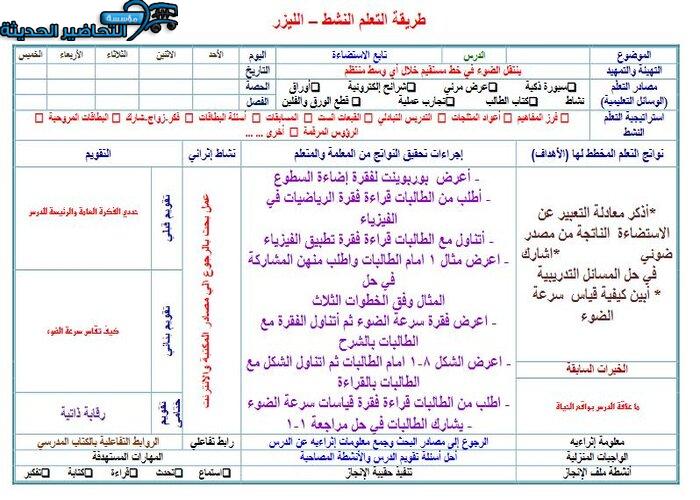 التحضير الإلكتروني لمادة فيزياء 3 مقررات