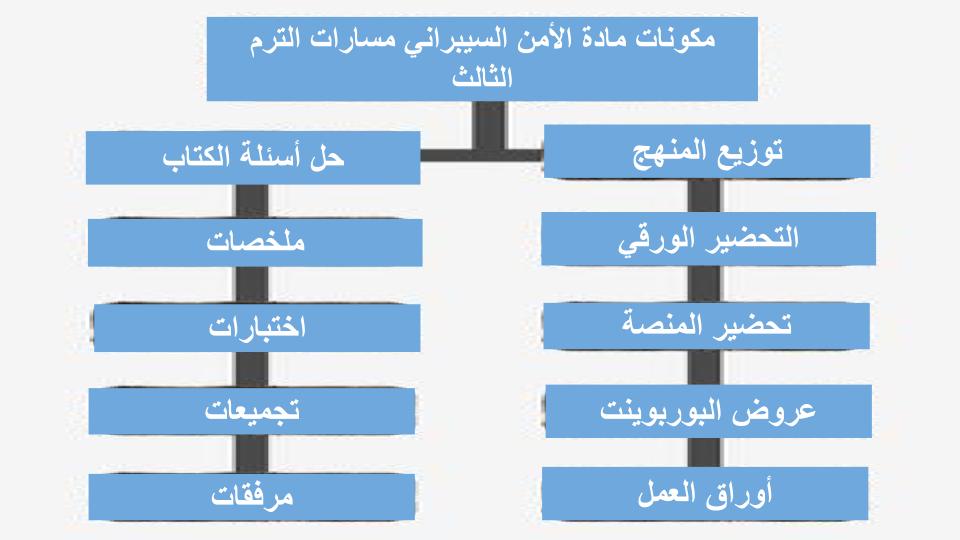 كتاب مادة الأمن السيبراني مسارات الترم الثالث