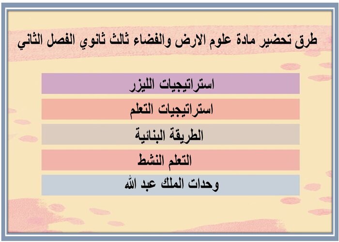 كتاب مادة علوم الارض والفضاء ثالث ثانوي الفصل الثاني 