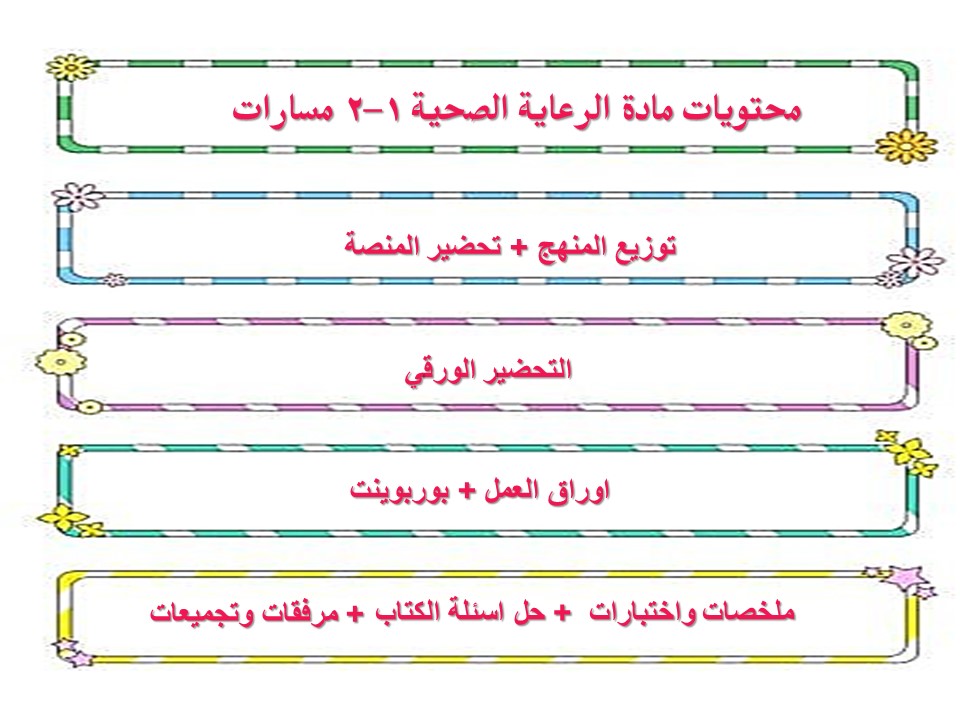تحضير الرعاية الصحية 1-2 مسارات