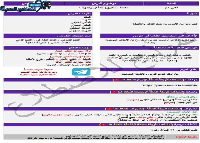 مفردات الدرس لمنصة مدرستى لغتي أول متوسط الفصل الثاني