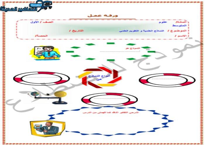 مفردات الدرس منصة مدرستي علوم أول متوسط الفصل الثاني