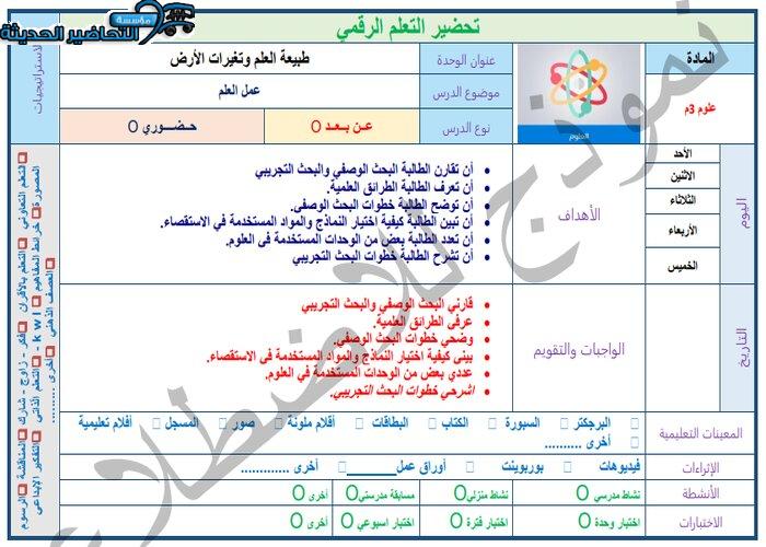 مفردات الدرس منصة مدرستي علوم ثالث متوسط الفصل الثاني