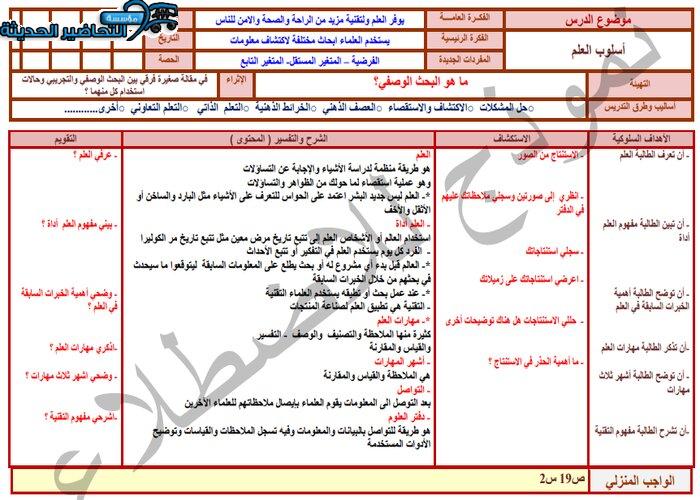 مفردات الدرس منصة مدرستي علوم ثالث متوسط الفصل الثاني