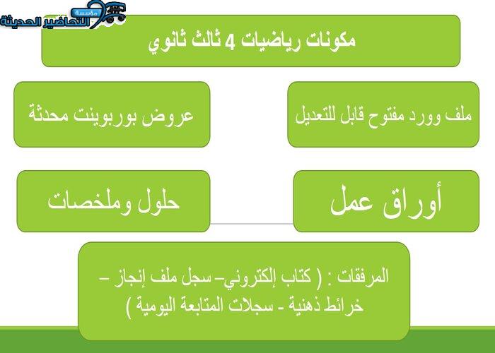 حل اسئلة رياضيات 4 ثالث ثانوي